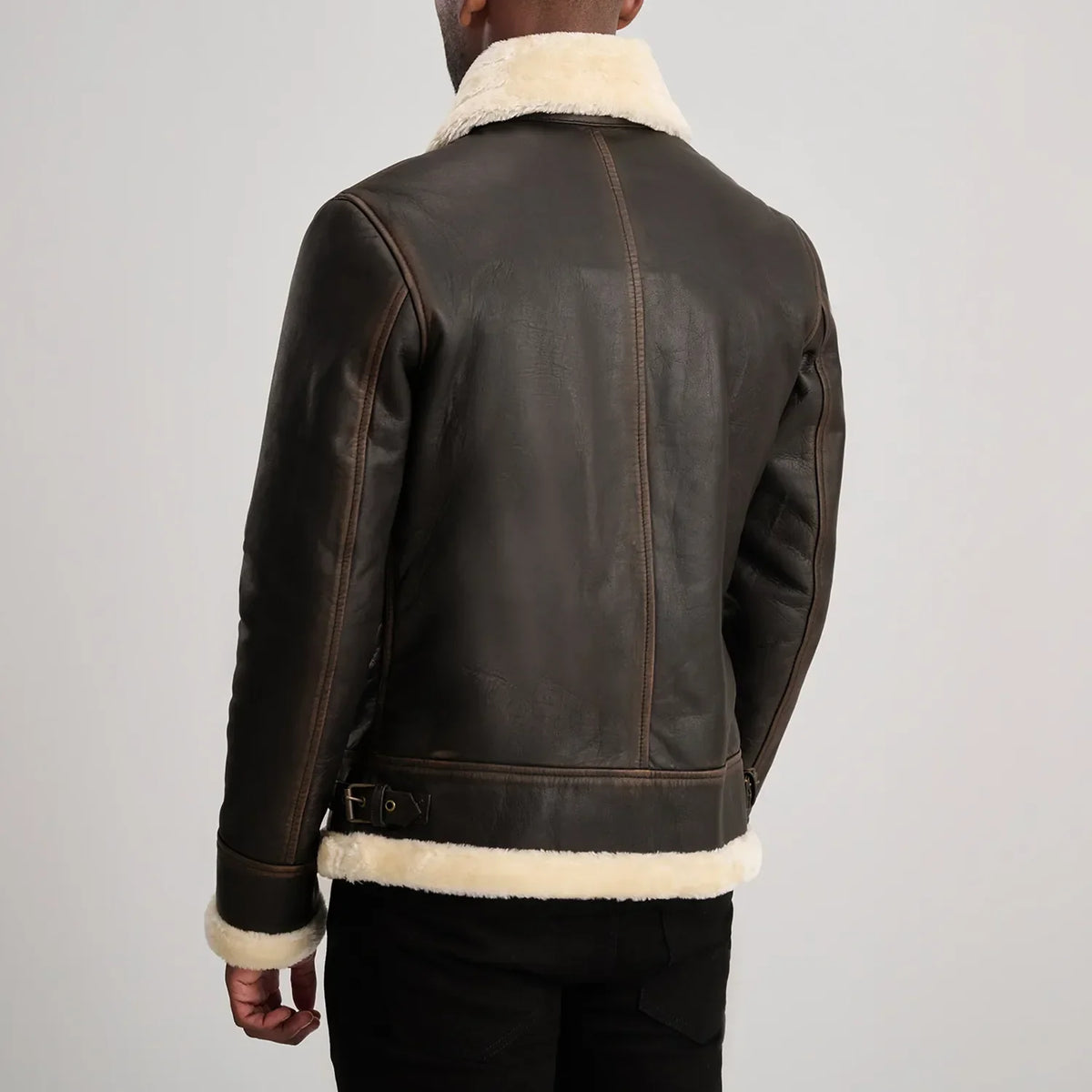 Francis B-3 Nero Bomber in Pelle da Uomo – Vista prodotto alternativa 5