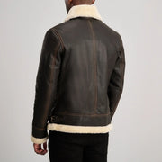 Francis B-3 Nero Bomber in Pelle da Uomo – Vista prodotto alternativa 5