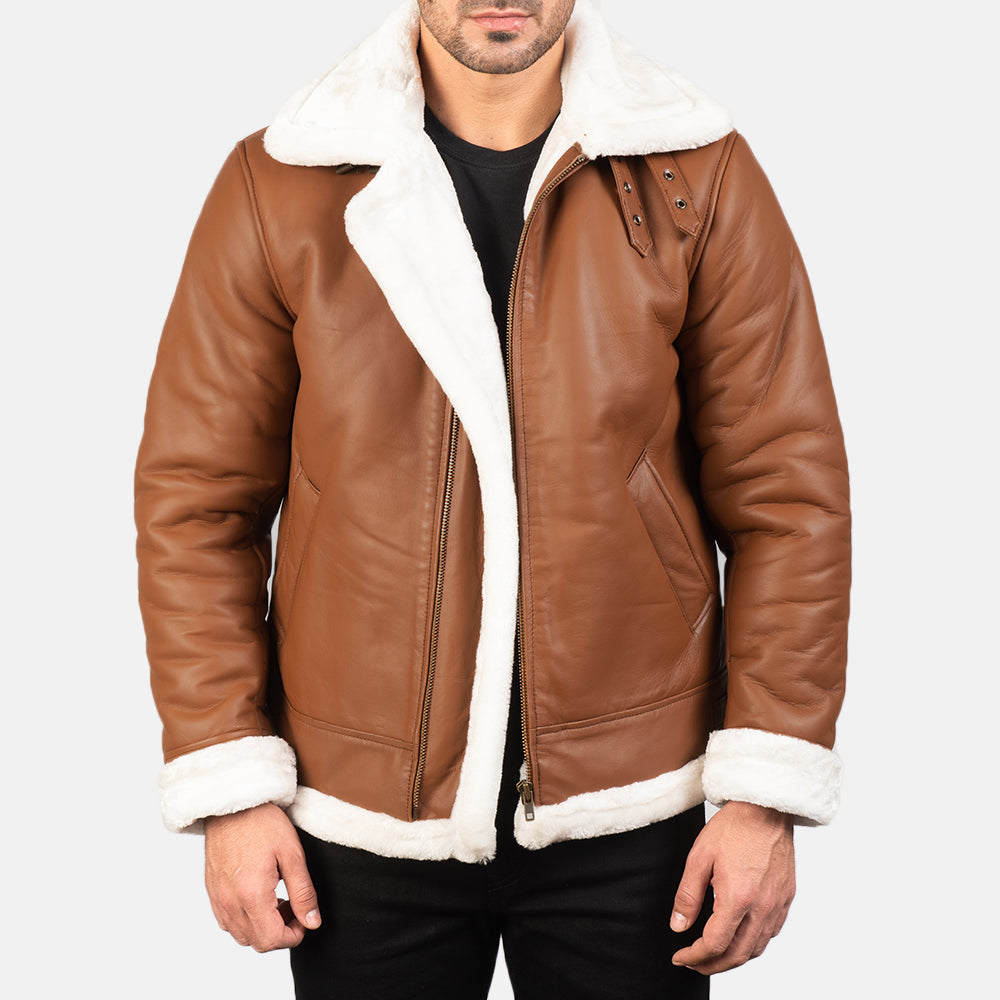 Francis B-3 Nero Bomber in Pelle da Uomo – Vista prodotto alternativa 1