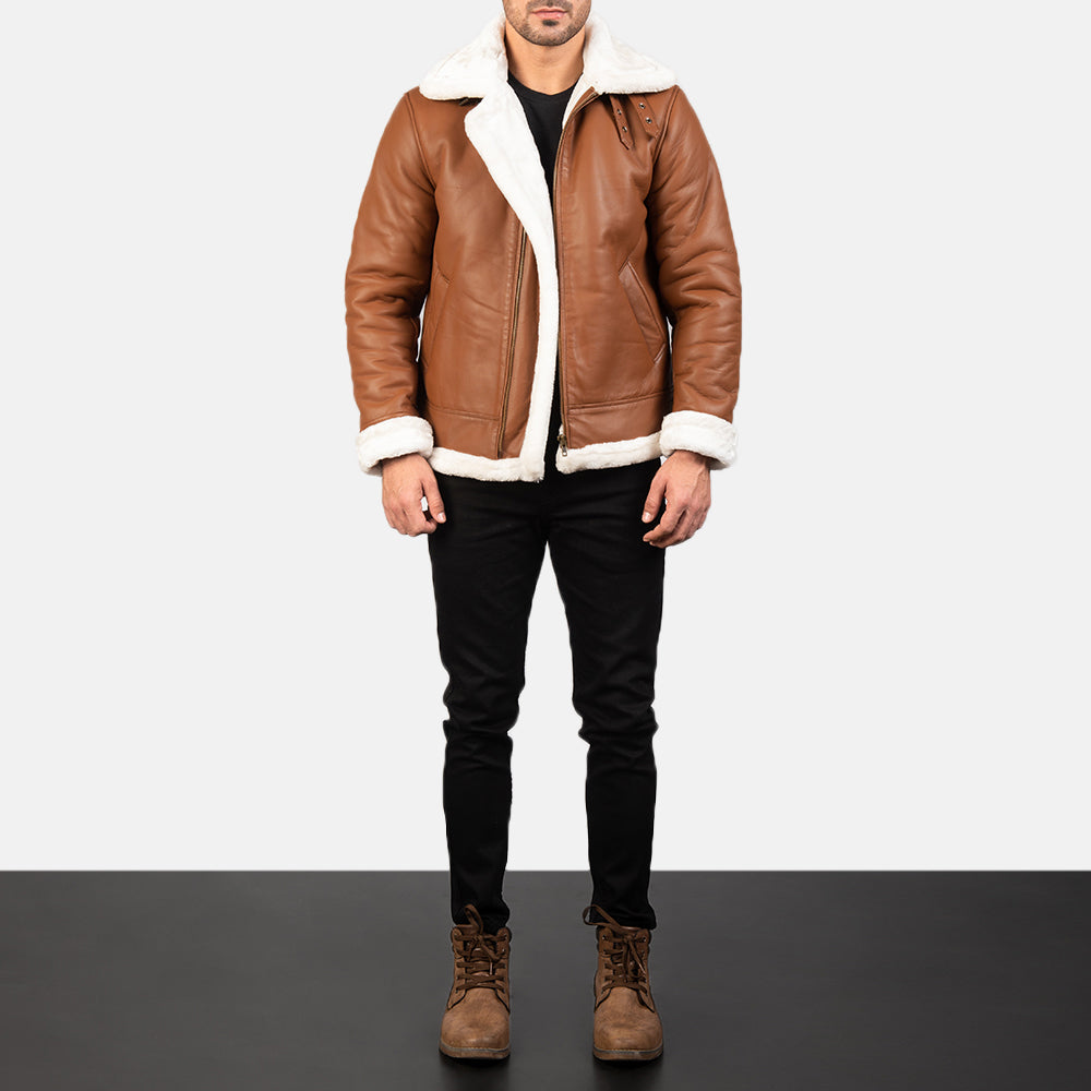 Francis B-3 Nero Bomber in Pelle da Uomo – Vista prodotto alternativa 3