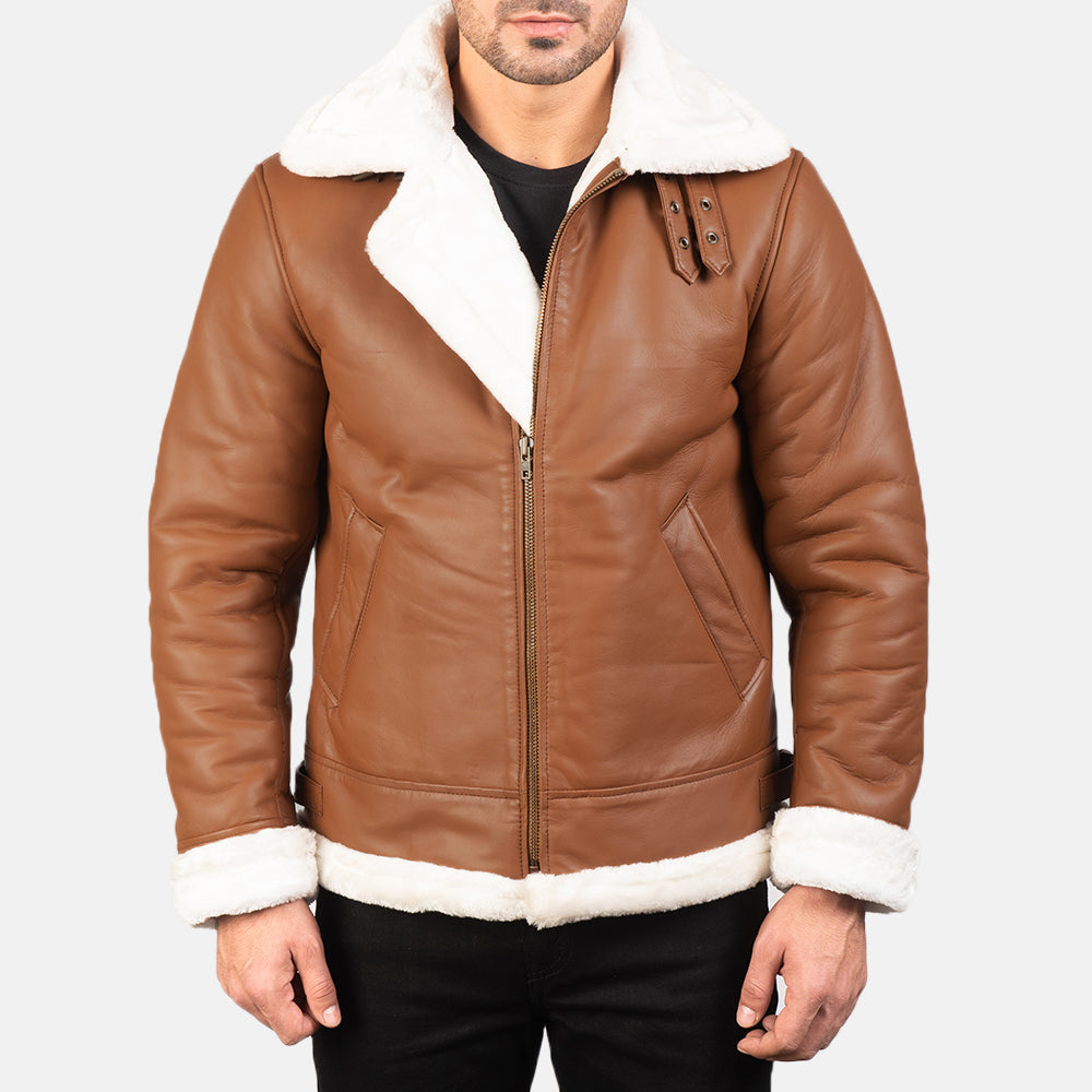 Francis B-3 Nero Bomber in Pelle da Uomo – Vista prodotto alternativa 4