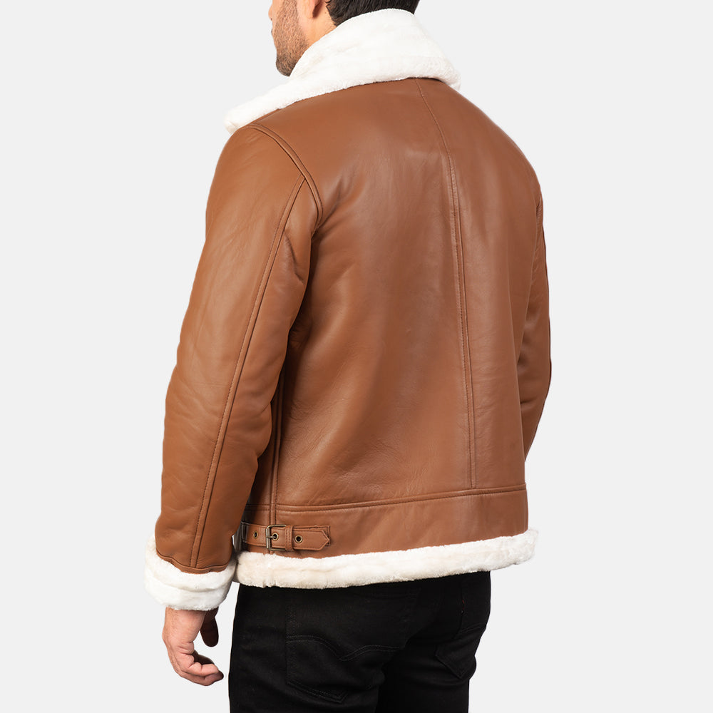 Francis B-3 Nero Bomber in Pelle da Uomo – Vista prodotto alternativa 5