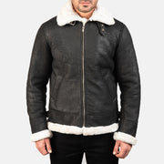 Francis B-3 Nero Bomber in Pelle da Uomo – Vista prodotto alternativa 4