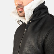Francis B-3 Nero Bomber in Pelle da Uomo – Vista prodotto alternativa 6