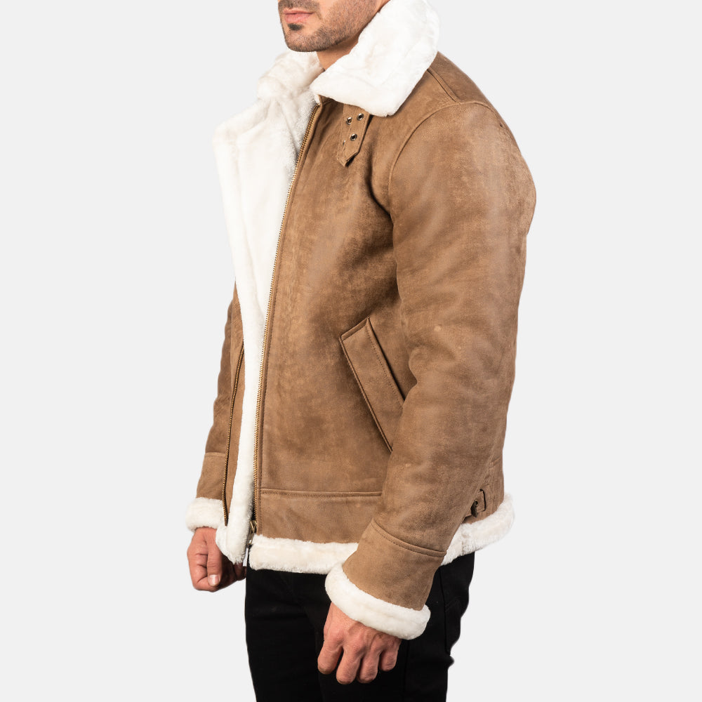 Francis B-3 Nero Bomber in Pelle da Uomo – Vista prodotto alternativa 2