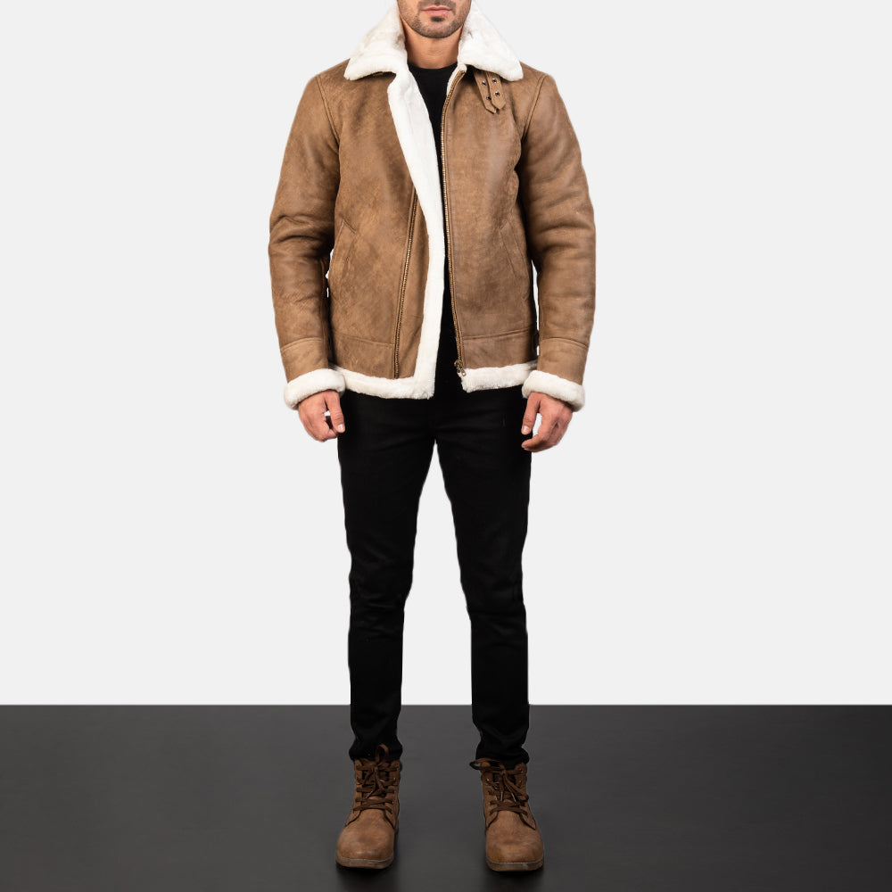 Francis B-3 Nero Bomber in Pelle da Uomo – Vista prodotto alternativa 3