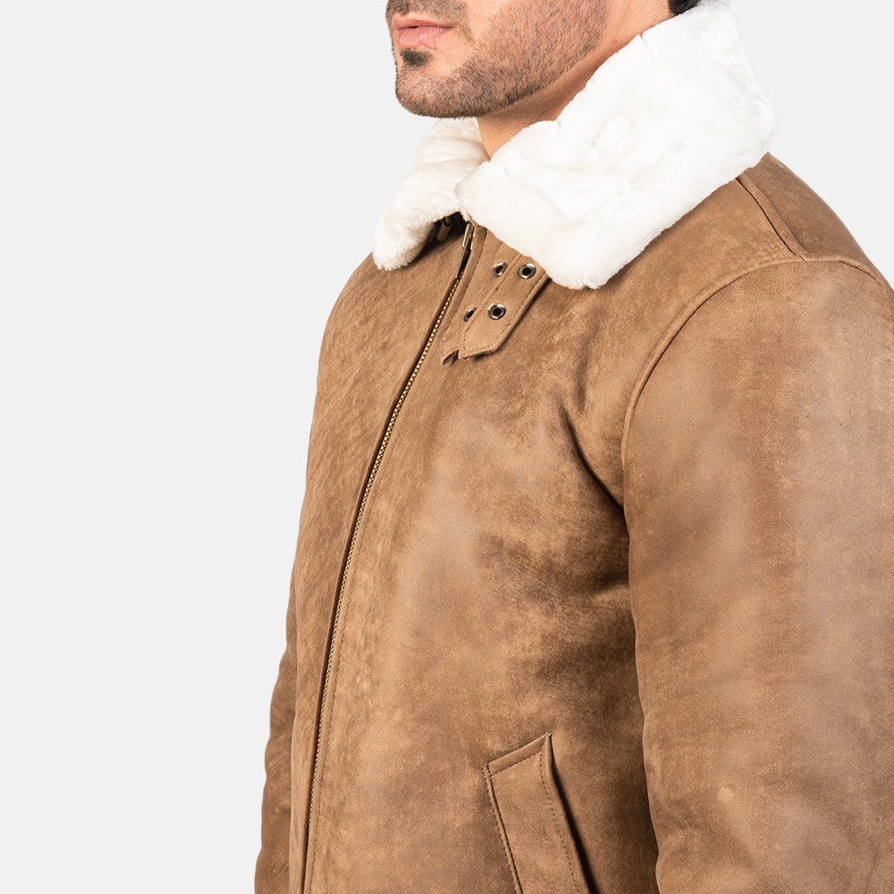 Francis B-3 Nero Bomber in Pelle da Uomo – Vista prodotto alternativa 6