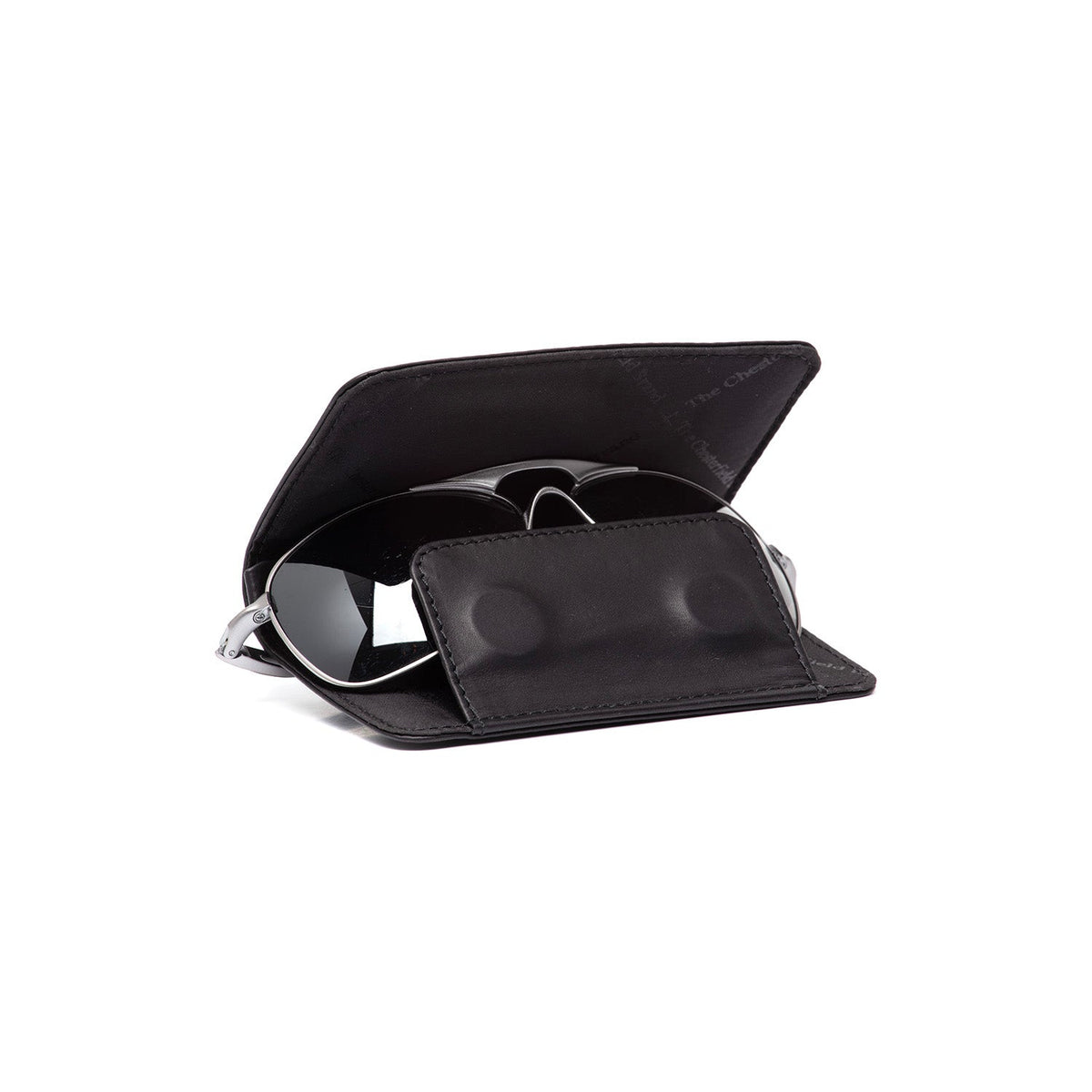 Glasses Case Maplewood da Donna in Classic 100% Full-Grain Leather - Vista frontale e linea su misura | Acquista online