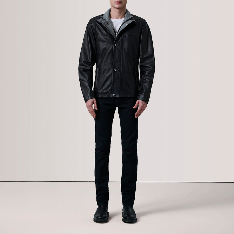 Henrik Giacca in Pelle da Uomo