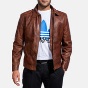Inferno Leather Brown Jacket – Vista prodotto alternativa 4