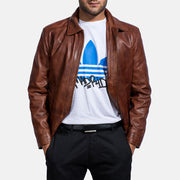 Inferno Leather Brown Jacket – Vista prodotto alternativa 6