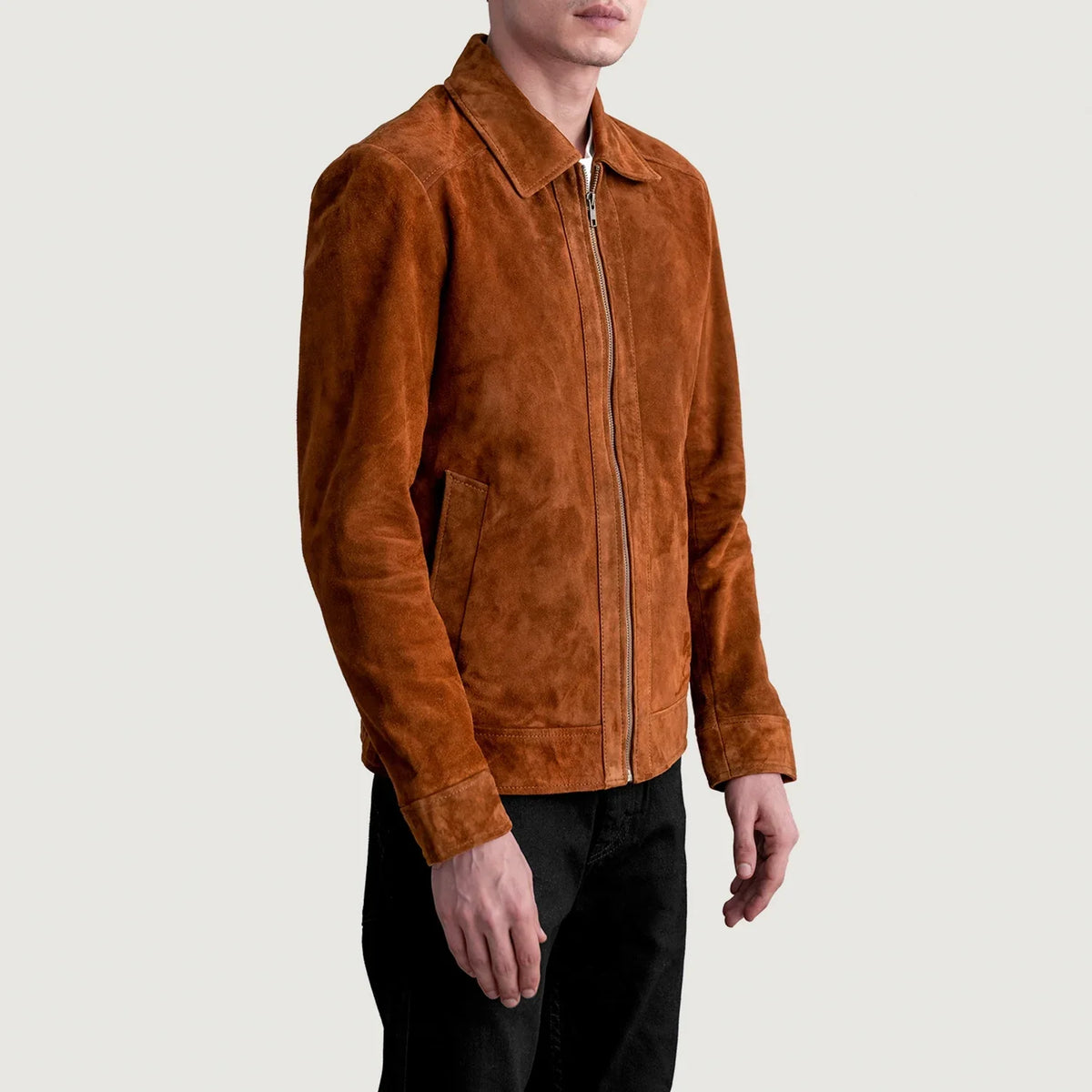 Inferno Leather Brown Jacket – Vista prodotto alternativa 2