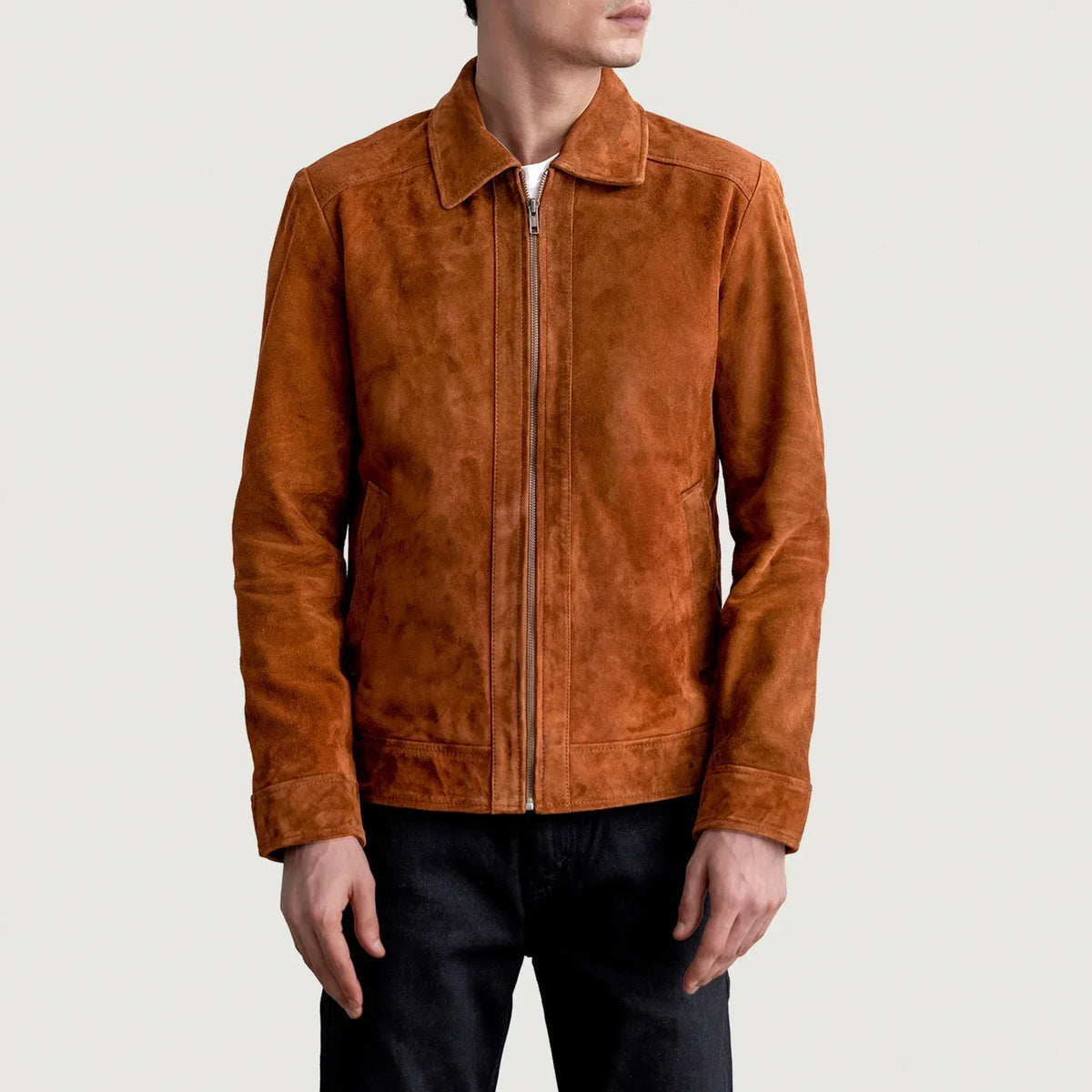 Inferno Leather Brown Jacket – Vista prodotto alternativa 3