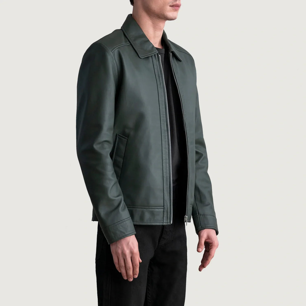 Inferno Leather Brown Jacket – Vista prodotto alternativa 2