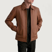 Inferno Leather Brown Jacket – Vista prodotto alternativa 1