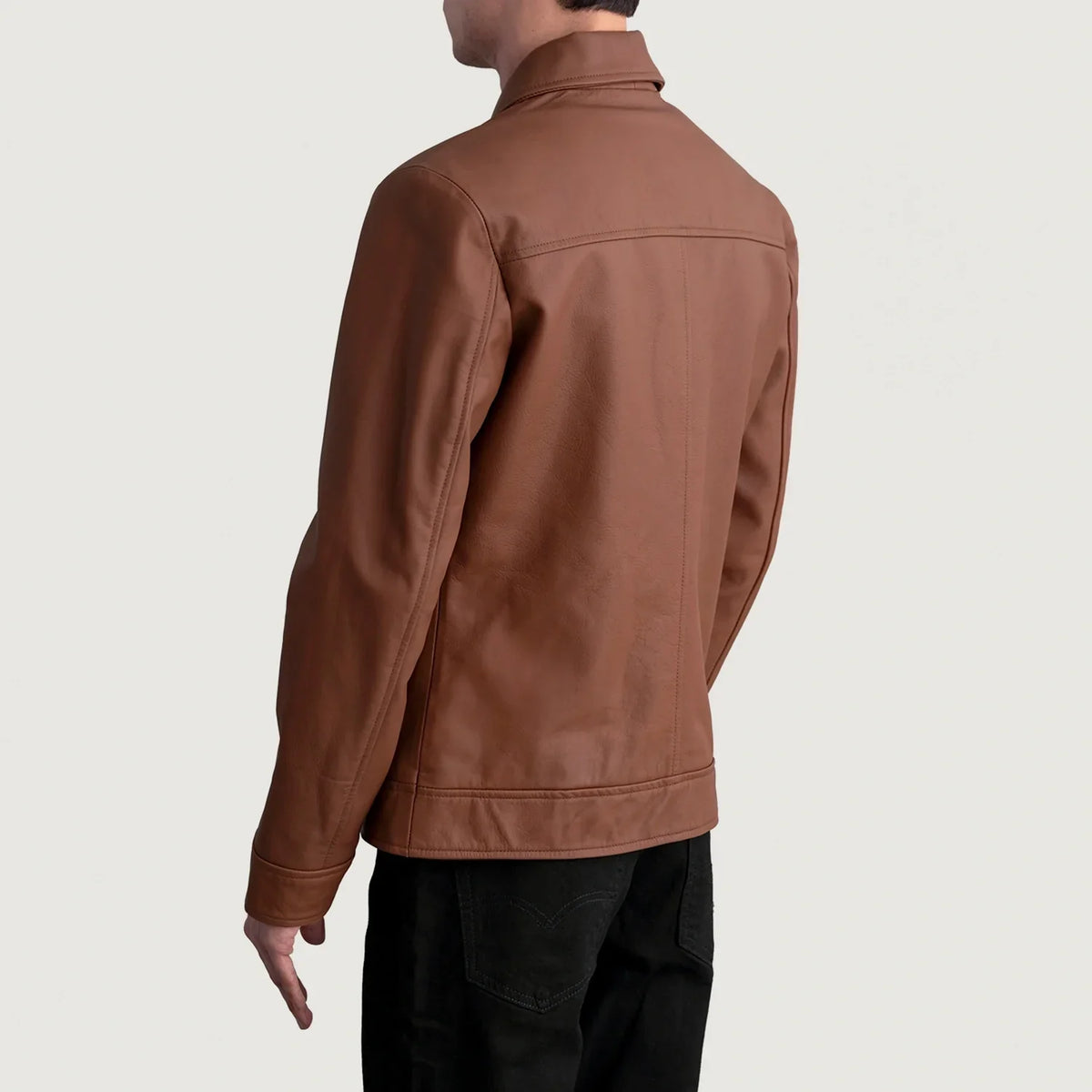 Inferno Leather Brown Jacket – Vista prodotto alternativa 6