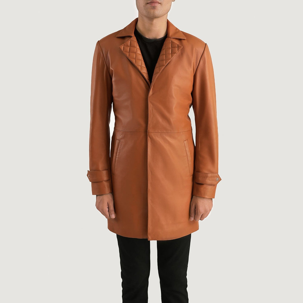 Infinity Cappotto in Pelle da Uomo – Vista prodotto alternativa 4