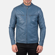 Ionic Giacca Biker in Pelle da Uomo – Vista prodotto alternativa 4