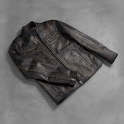 Ionic Giacca Biker in Pelle da Uomo – Vista prodotto alternativa 7