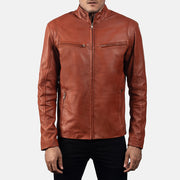 Ionic Giacca Biker in Pelle da Uomo – Vista prodotto alternativa 1