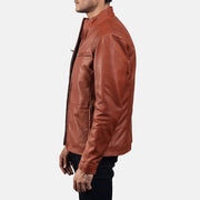 Ionic Giacca Biker in Pelle da Uomo – Vista prodotto alternativa 6