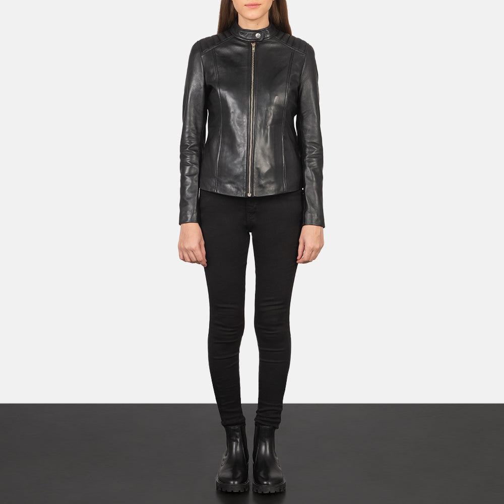 Kelsee Giacca Biker in Pelle da Donna – Vista prodotto alternativa 4