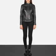 Kelsee Giacca Biker in Pelle da Donna – Vista prodotto alternativa 4