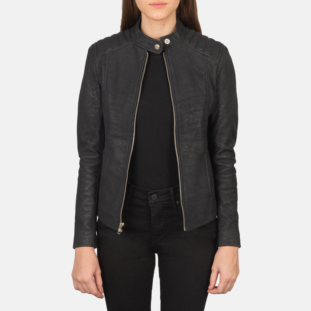 Kelsee Giacca Biker in Pelle da Donna – Vista prodotto alternativa 1