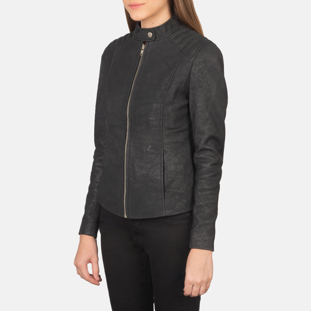 Kelsee Giacca Biker in Pelle da Donna – Vista prodotto alternativa 2