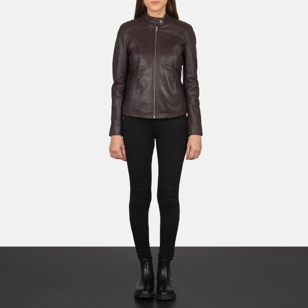 Kelsee Giacca Biker in Pelle da Donna – Vista prodotto alternativa 3