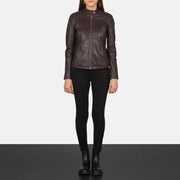 Kelsee Giacca Biker in Pelle da Donna – Vista prodotto alternativa 3