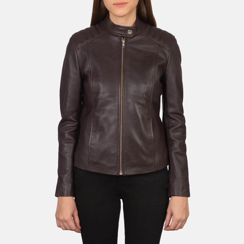 Kelsee Giacca Biker in Pelle da Donna – Vista prodotto alternativa 4