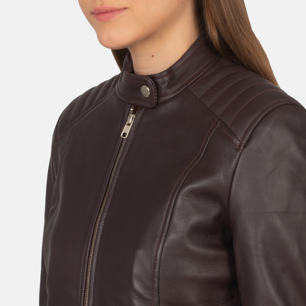 Kelsee Giacca Biker in Pelle da Donna – Vista prodotto alternativa 6