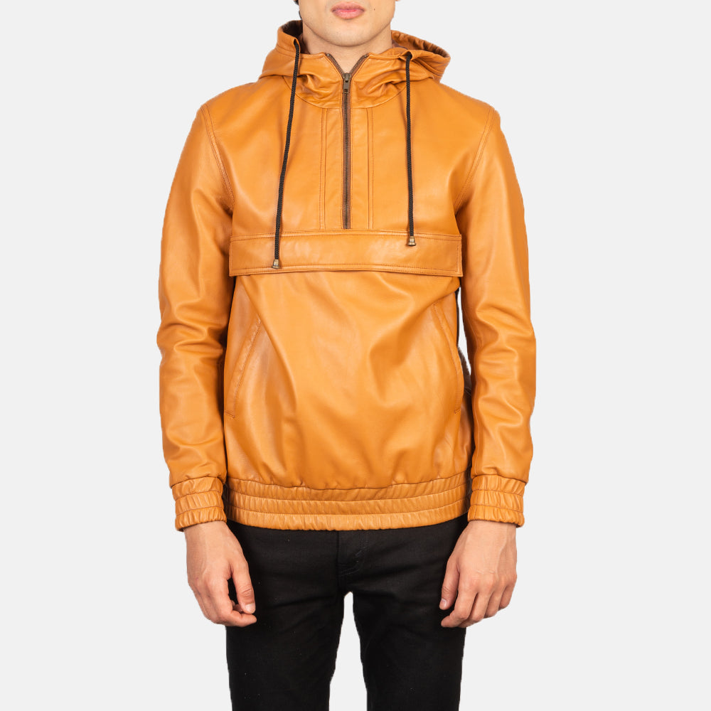 
Kenton Hooded Giacca in Pelle da Uomo – alternate product view 1