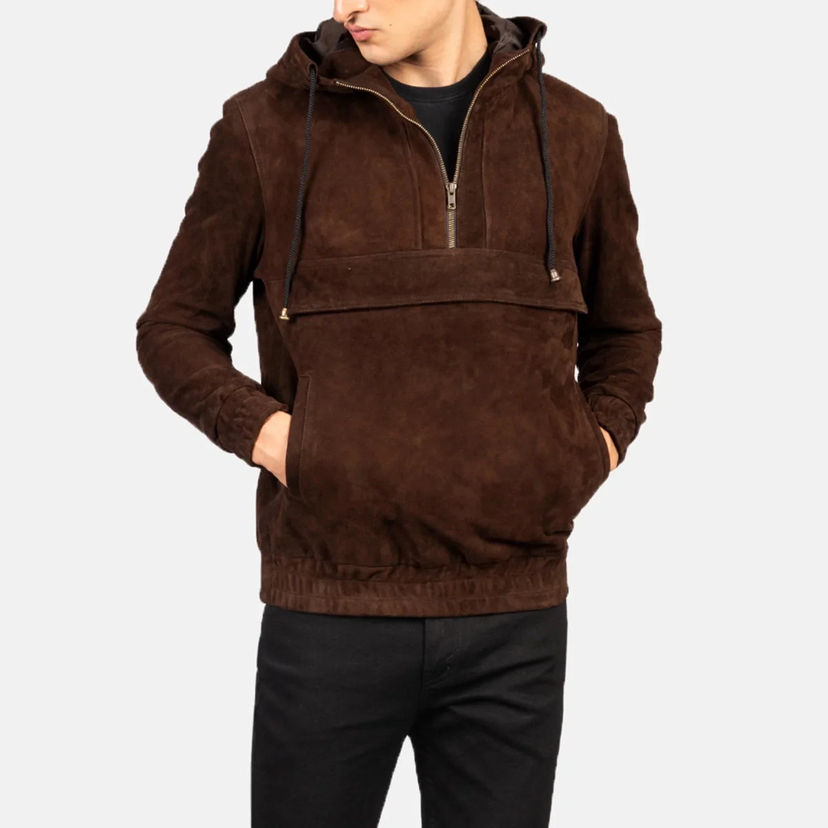 
Kenton Hooded Giacca in Pelle da Uomo – alternate product view 1