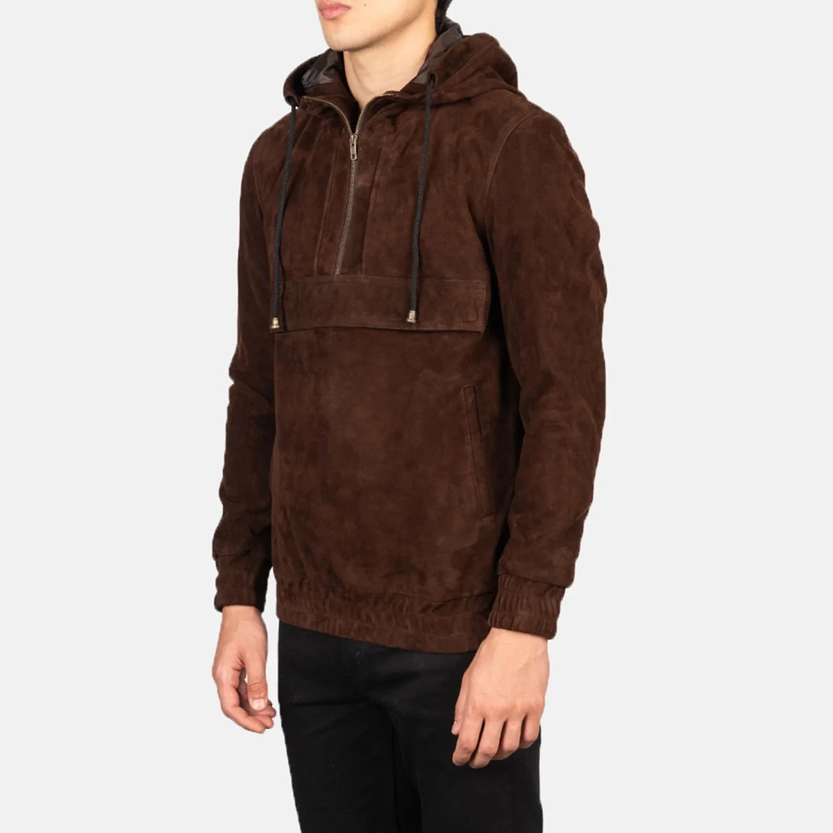 
Kenton Hooded Giacca in Pelle da Uomo – alternate product view 2