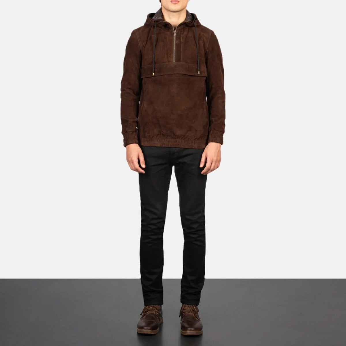 
Kenton Hooded Giacca in Pelle da Uomo – alternate product view 3