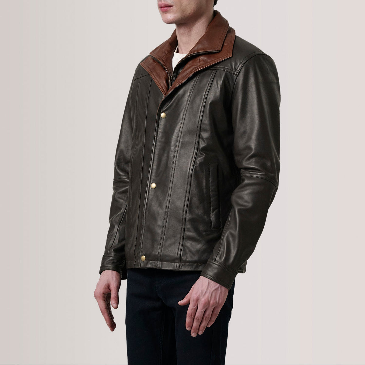 Klen Giacca in Pelle da Uomo – Vista prodotto alternativa 3