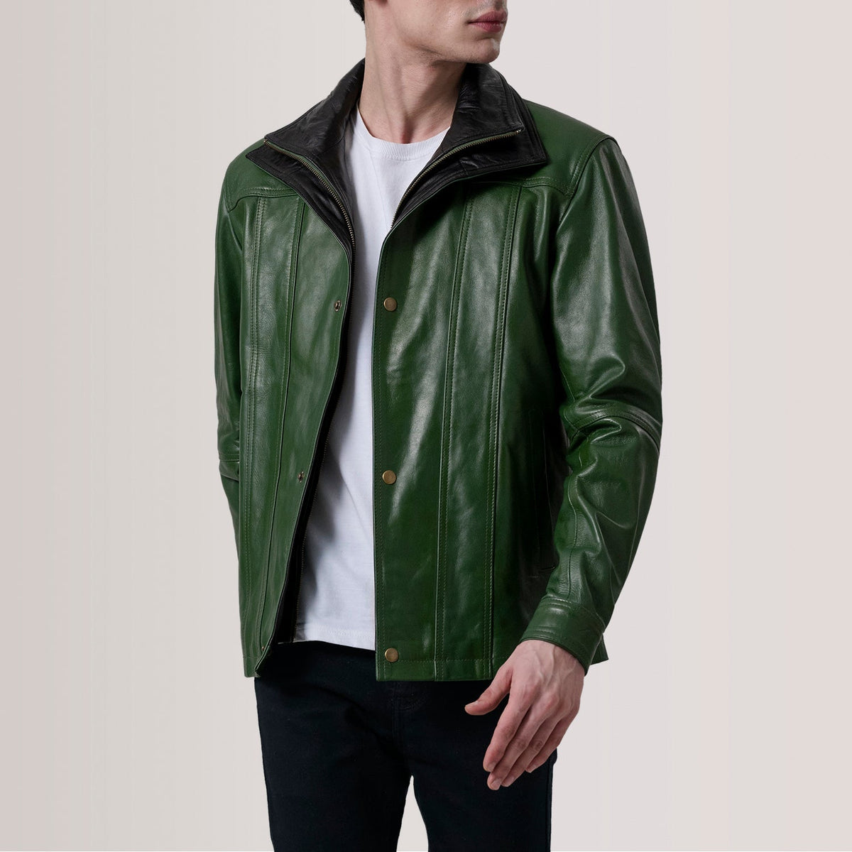 Klen Giacca in Pelle da Uomo – Vista prodotto alternativa 1