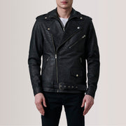Authentic Sheepskin Snuffed with Snuffed Finish Grain Texture &amp; Heavy-Duty Seam Stitching Detail