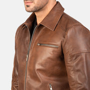 Lavendard Giacca Biker in Pelle da Uomo – Vista prodotto alternativa 5