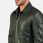 Lavendard Giacca Biker in Pelle da Uomo – Vista prodotto alternativa 5