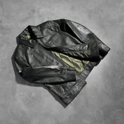 Lavendard Giacca Biker in Pelle da Uomo – Vista prodotto alternativa 8