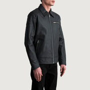 Lavendard Giacca Biker in Pelle da Uomo – Vista prodotto alternativa 2