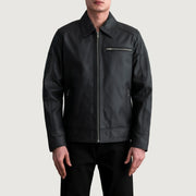 Lavendard Giacca Biker in Pelle da Uomo – Vista prodotto alternativa 3