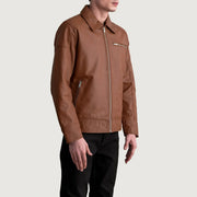 Lavendard Giacca Biker in Pelle da Uomo – Vista prodotto alternativa 2
