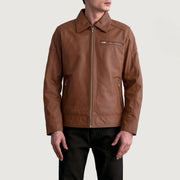 Lavendard Giacca Biker in Pelle da Uomo – Vista prodotto alternativa 3