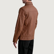 Lavendard Giacca Biker in Pelle da Uomo – Vista prodotto alternativa 6