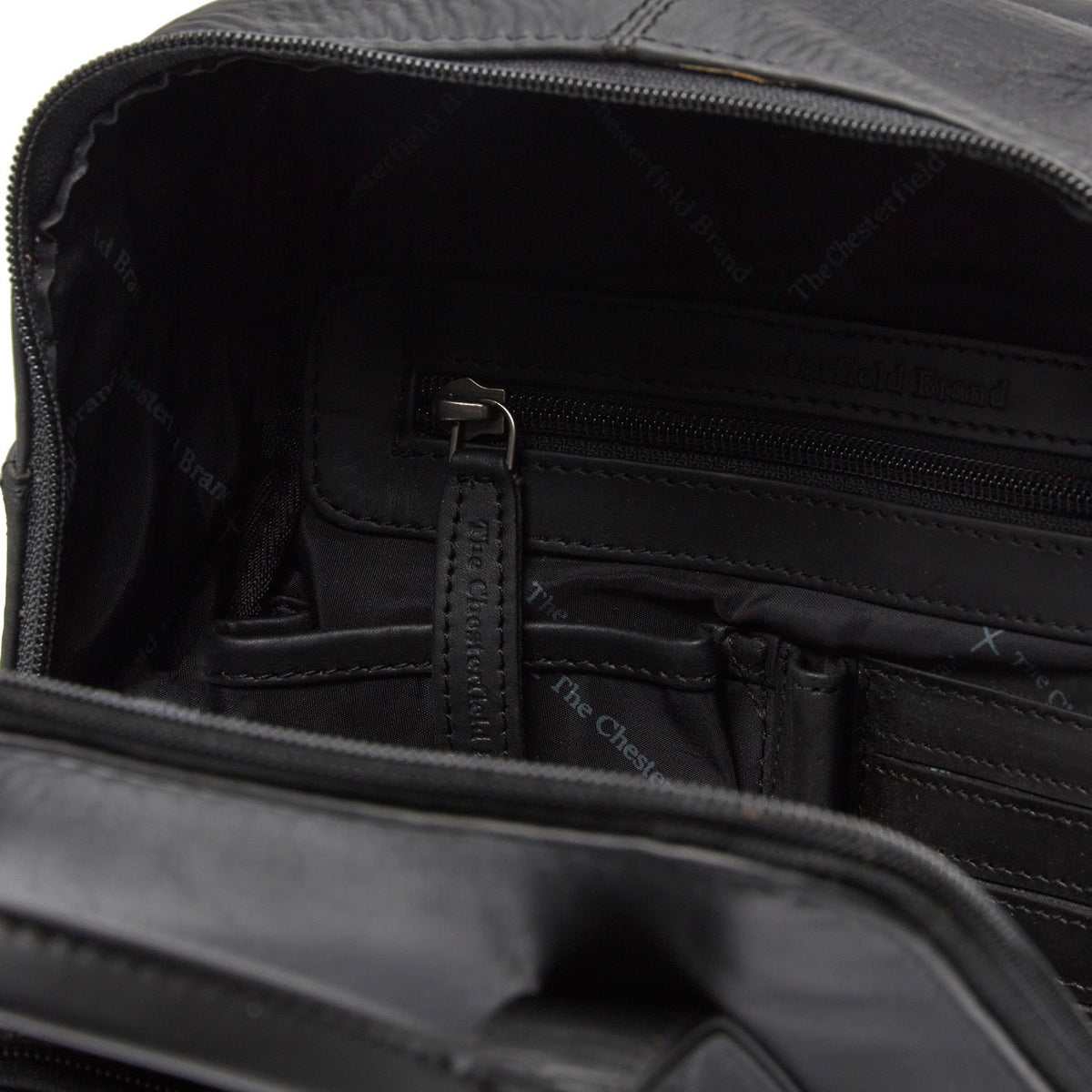 Bellary Full-Grain Leather Backpack da Donna - Structured Side Profile Showing Gusset Depth &amp; Expansion Capacity
