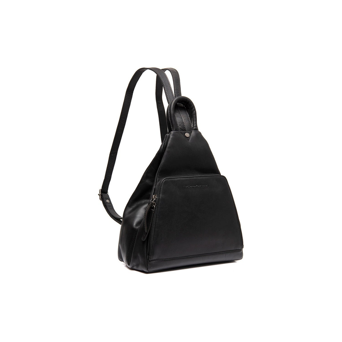 Howard Full-Grain Leather Backpack da Donna in Classic 100% Full-Grain Leather - Full Exterior Front Profile View | Acquista online